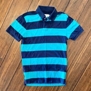 Aeropostale Men’s Navy & Teal Polo Short Sleeve Shirt size XS